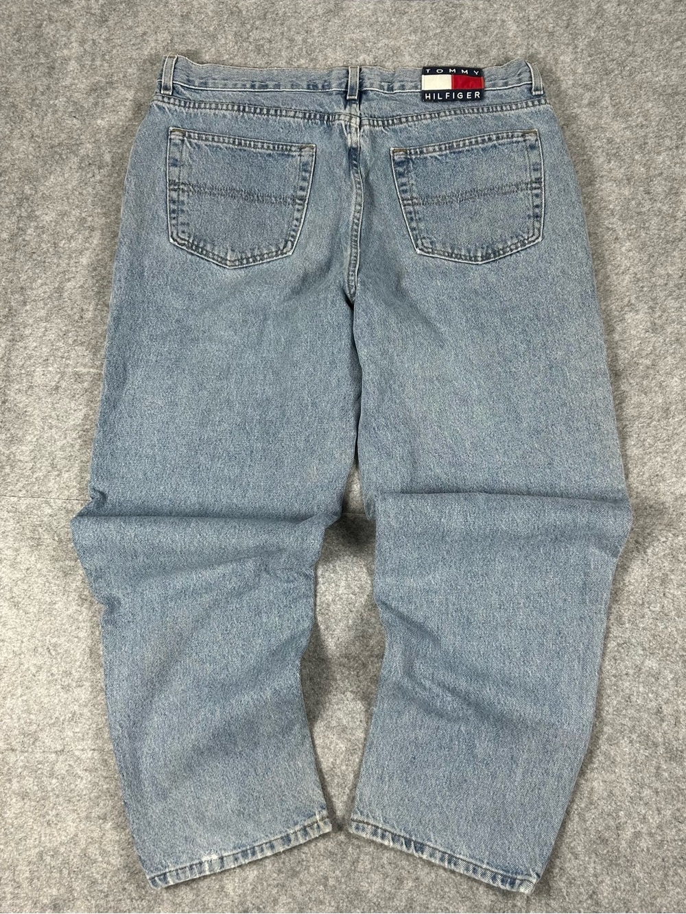 Vintage 90s Tommy Hilfiger Baggy Wide Leg Jeans Wide Leg Size 36